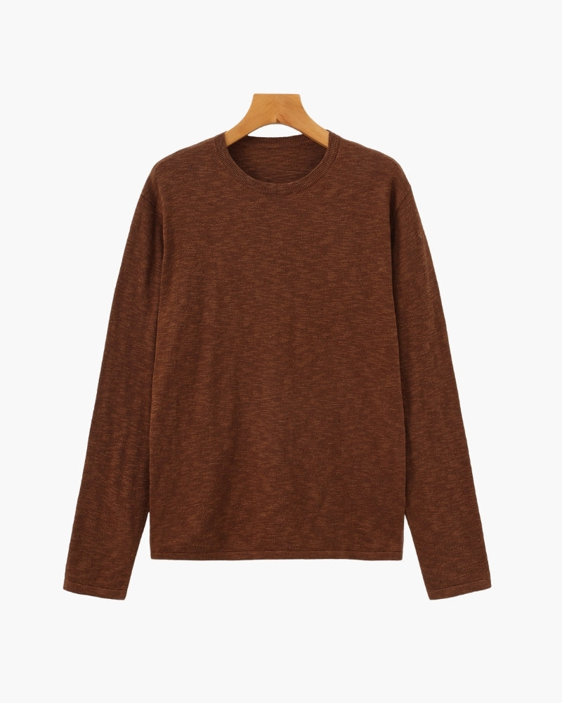 Linen Cotton Essential Crewneck